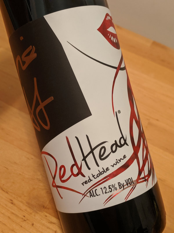 RedHead bottle of red table wine