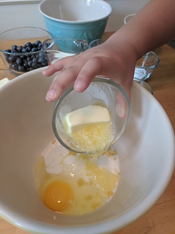 Adding butter