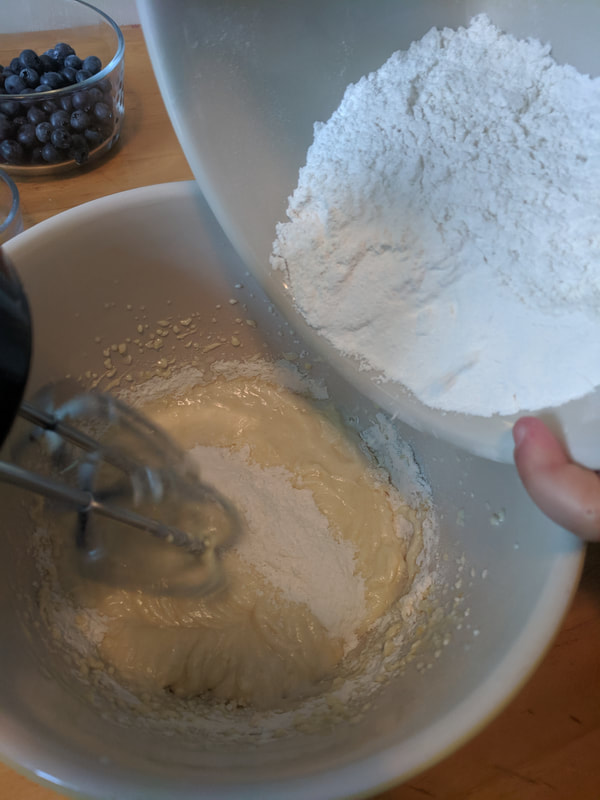 Mix in dry ingredients